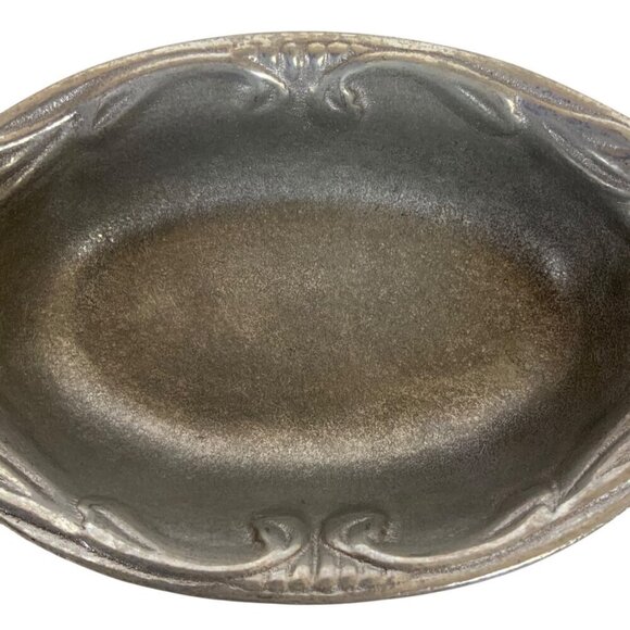 Vintage Wilton Armetale Pewter Set of 2 Oval Serving Dishes Individual Casserole - Picture 8 of 9